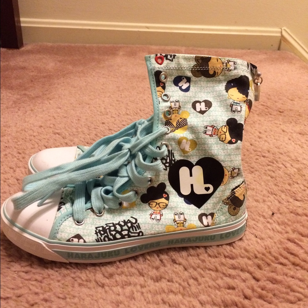 COPY - Harajuku "Fatal Attraction to Cuteness" high tops.